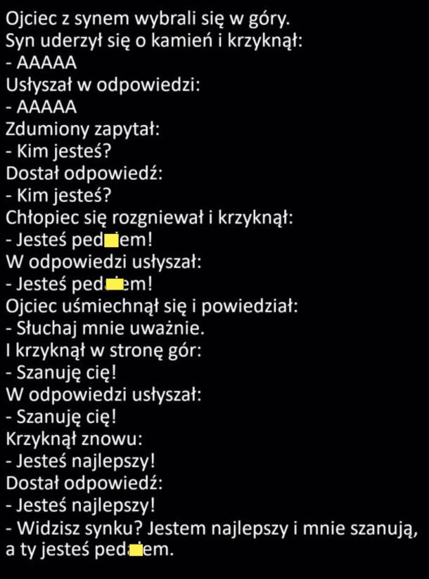 Repostuj pl Ojciec tłumaczy jak działa echo