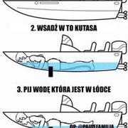Jak naprawić dziurę w łodzi xD