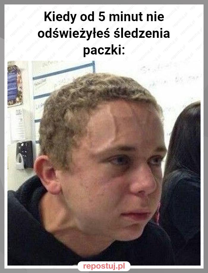 Kiedy od 5 minut nie odświeżyłeś śledzenia paczki: