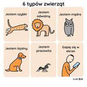 6 typów zwierząt  |  53 życiowe ilustracje od Irina Blok